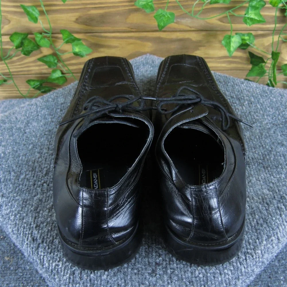 Stacy Adams Men's  Derby Oxfords Black Leather Size 11‎ Medium Gently Used 2025